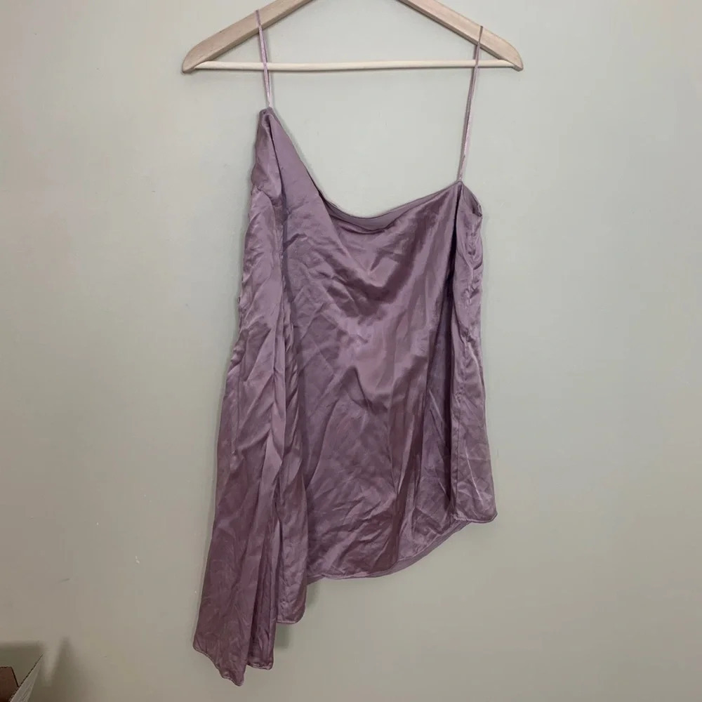 Parker • Ripley One Shoulder Silk Blouse - Picture 3 of 8